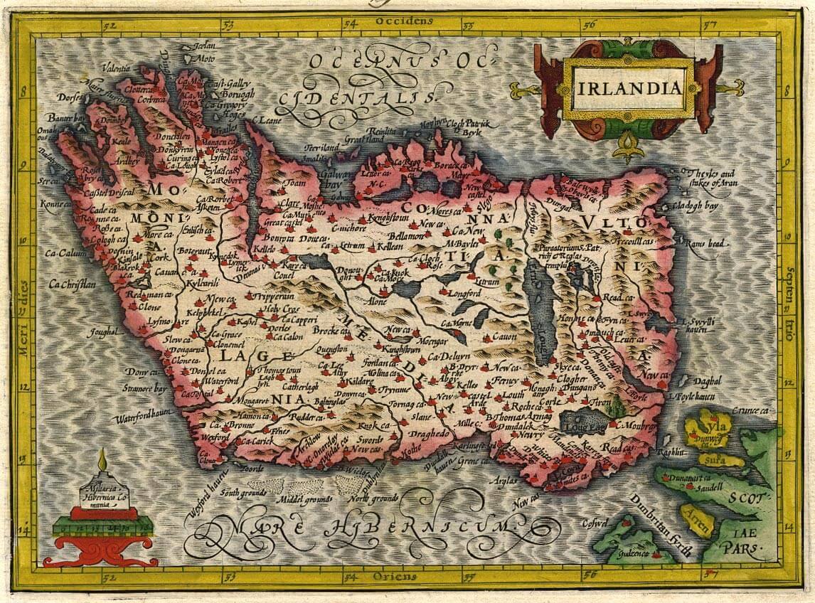 large map Ireland by Mercator - Hondius - Jans (1)